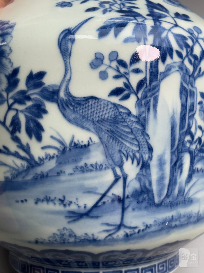 清道光  御制青花六合同春如意耳尊 - 图23